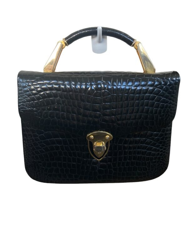 Finesse La Model Embossed Black Leather Purse