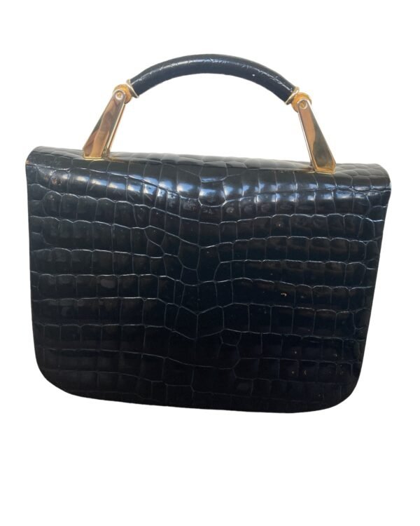 Finesse La Model Embossed Black Leather Purse