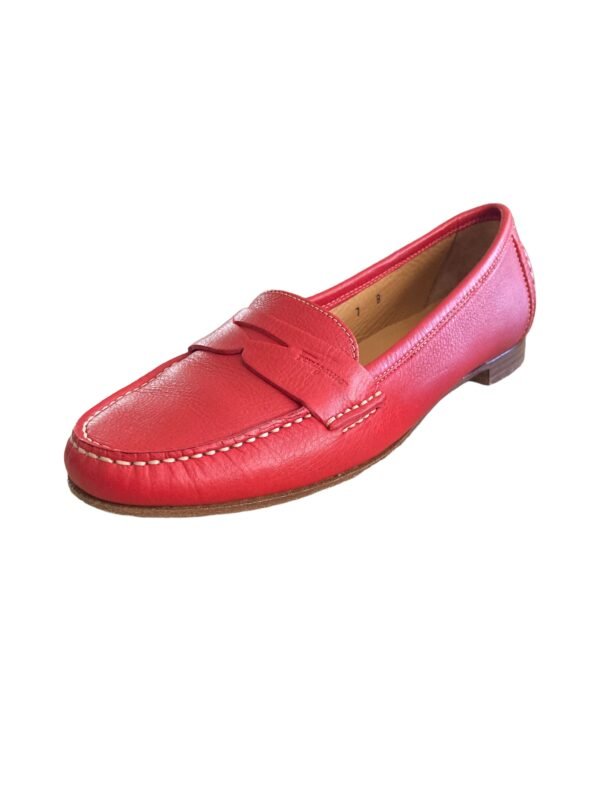 Ferragamo Red Calf Loafers. 7