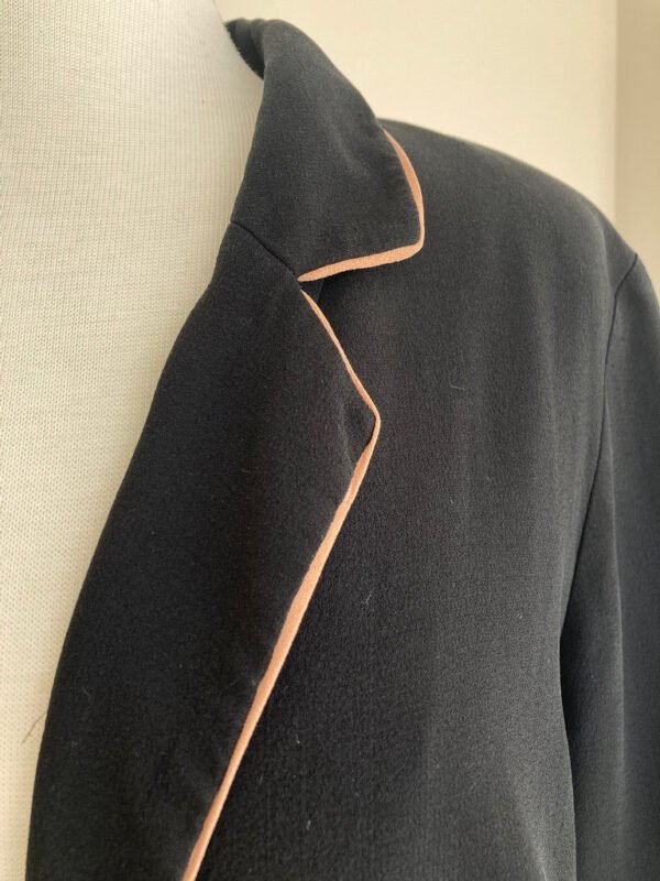 Eileen Fisher Black Silk Cardigan. XL