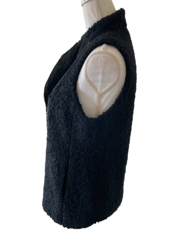 Eileen Fisher Black Wool Vest. XS