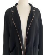 Eileen Fisher Black Silk Cardigan. XL