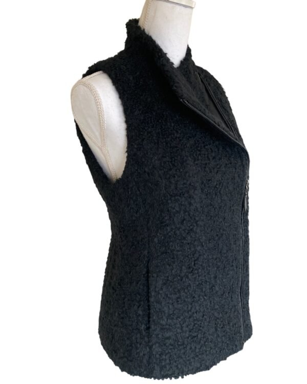 Eileen Fisher Black Wool Vest. XS