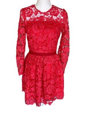 Draper James Red Lace Part Dress. 2