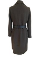 Fala Natasha Belted Leather Trench Coat. S