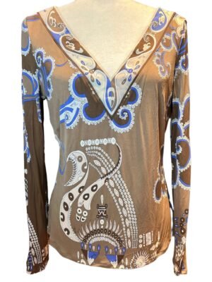 Emilio Pucci V Neck Blouse. 14