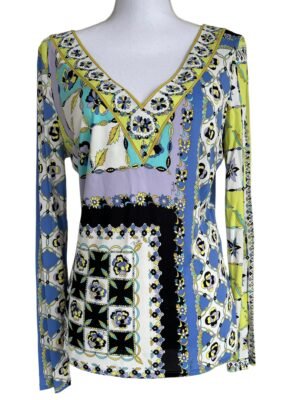 Emilio Pucci V Neck Blouse. 14